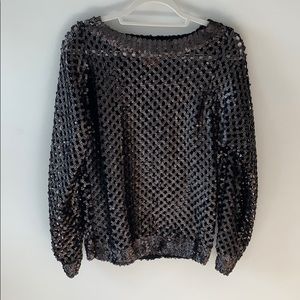 Tory Burch wool sequin sweater